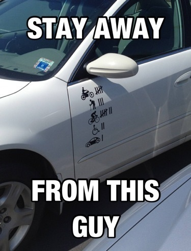 car, meme, stick figures