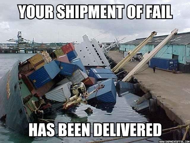 fail, shipment, boat