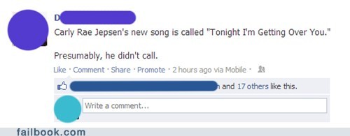 fail, facebook, call me maybe, carly rae jepsen