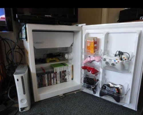 fridge, video game, xbox