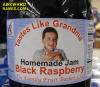Tastes like grandma!, awkward names, fail, home made black raspberry jam