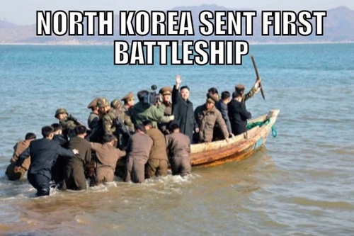 meme, north korea, battleship