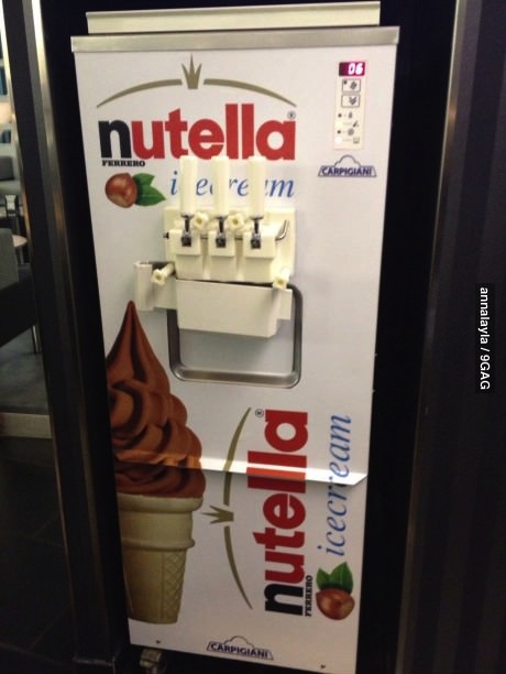 nutella, ice cream, machine, win