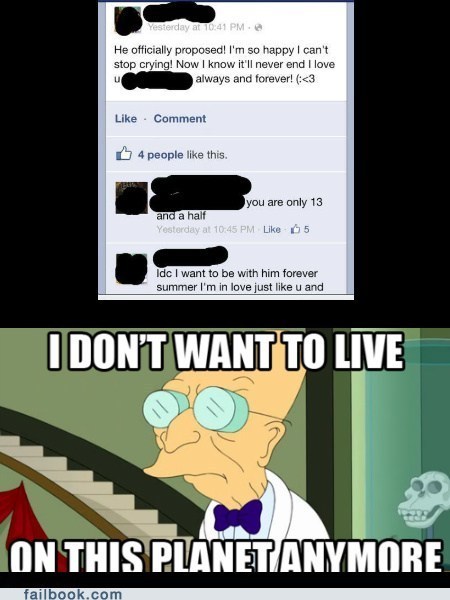 13, facebook, proposed, love, forever stupid