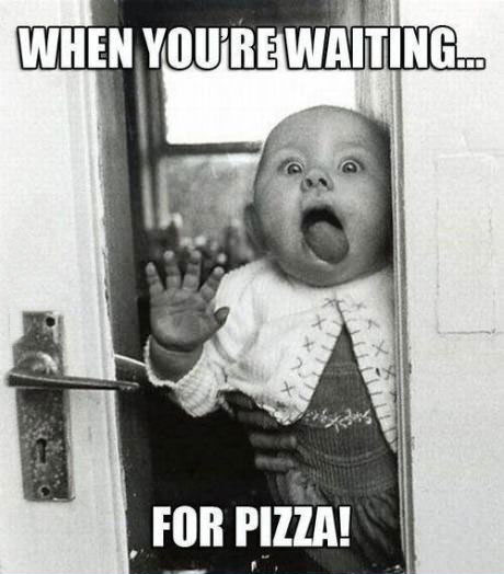 meme, pizza, baby, window, lick