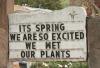 it spring we are so excited we wet our plants