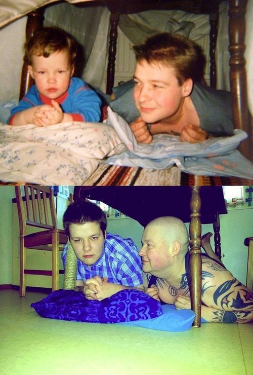 then and now, kids, grown ups