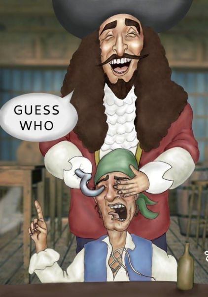 captain hook, comic, lol, guess who