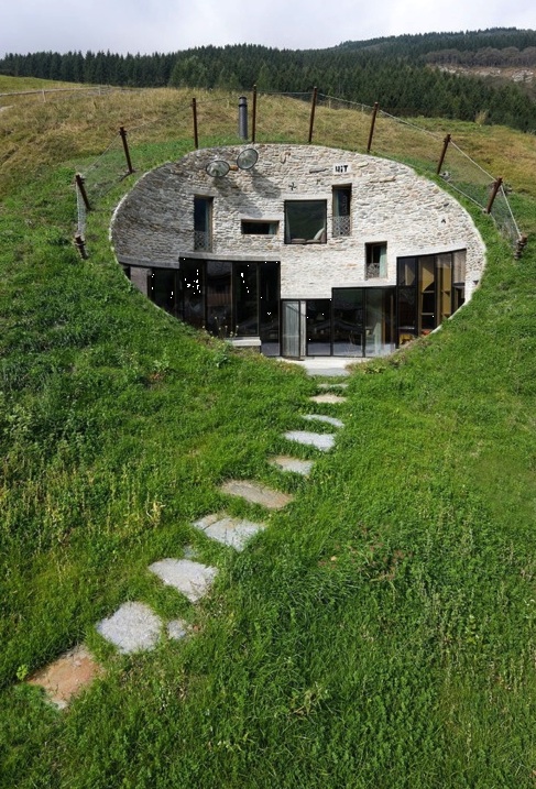 house, underground, architecture, win