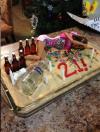 cake, barbie, vodka, absolut, win, birthday