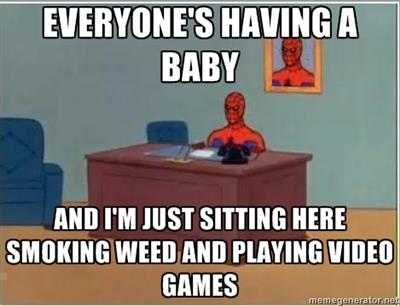 spiderman, weed, video games