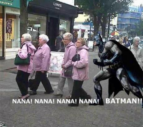 batman, nana, wordplay