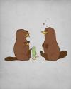beaver, duck billed platypus, love, pringles