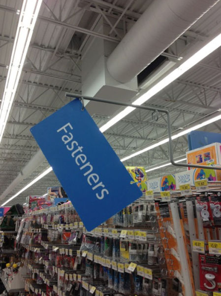 sign, irony, fasteners