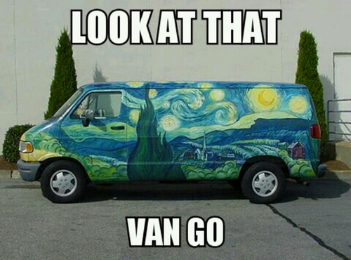 look at that van gogh, meme, pun, wordplay
