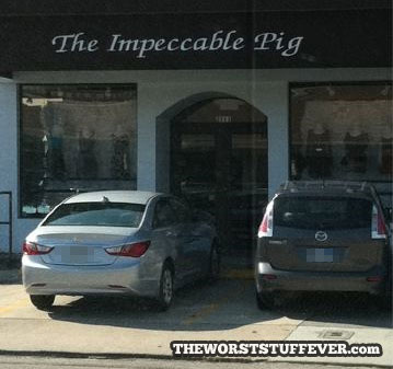 The impeccable pig (still kinda dirty), weird names