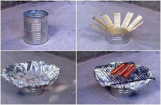 how to make a bbq from a can