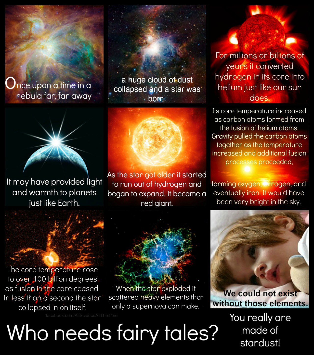 star dust, space, science, fairy tales, story