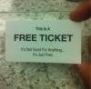 ticket, free, useless
