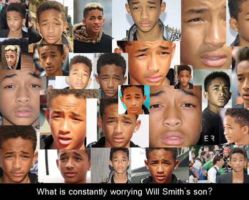 will smith, son, worried, face