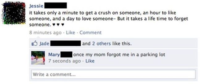 facebook, status, love, forget, time