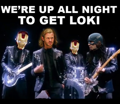 avengers, loki, daft punk, get lucky, wordplay