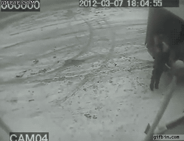 gif, truck, almost hit, close call, accident