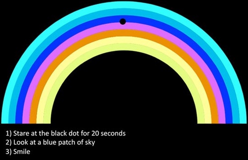 optical illusion, rainbow, sky, cool