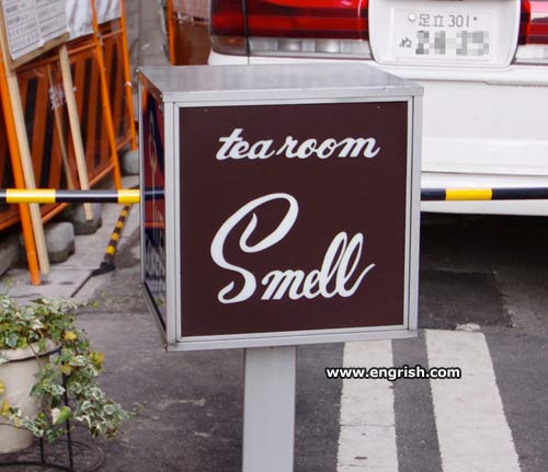 engrish, tearoom, smell, fail, sign