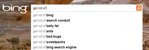 bing, autocomplete, get rid of