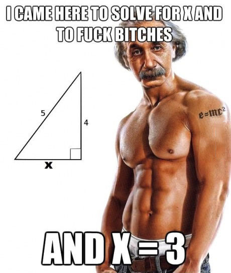 thug, einstein, pythagorean, math, lol
