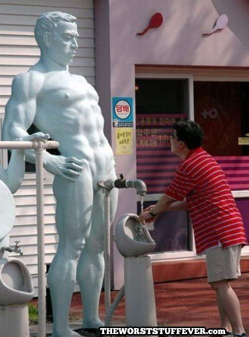 worst, statue, faucet, wtf, water