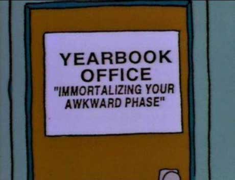 yearbook, office, awkward phase, cartoon