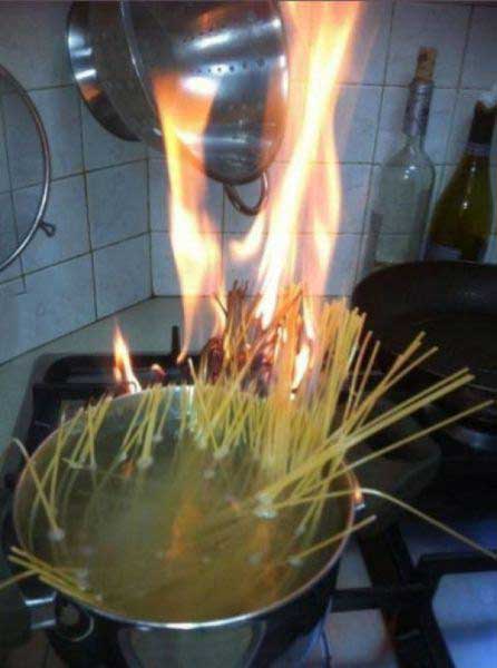 cooking, noodles, boil, fail, fire