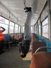 bus, upside down, wtf