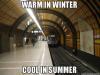 public transport, warm, winter, cool in summer, meme, good guy subway