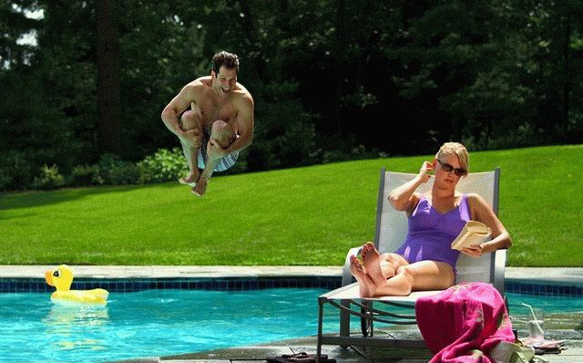 splash, timing, troll, prank, pool, sunbathing