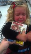 she started crying because I wouldn't buy her the dolly movie