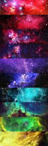 universe, space, colors, beautiful, shades, art