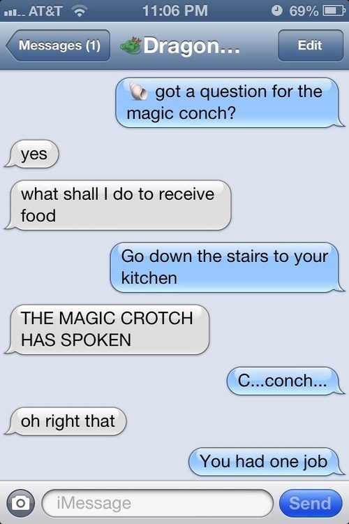 conch, crotch, magic, dyac