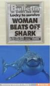 news, shark, beats off, headline
