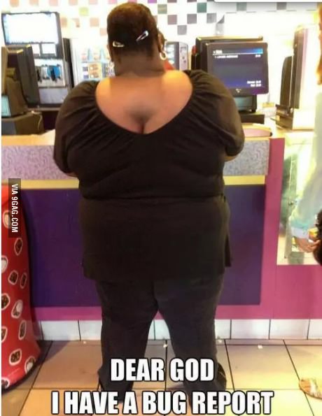 back, boobs, fat, god, meme, bug report