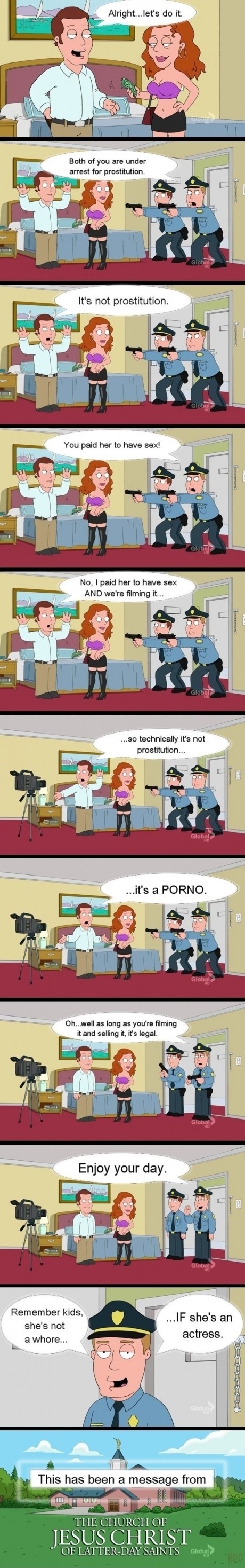 prostitution, porn, legal, double standards, family guy