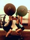 gym, lift, weights, couple, kiss