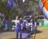 kid flies backwards off swing and is caught by dad, win