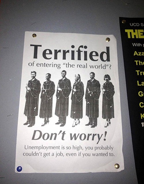 real world, job market, poster, lol