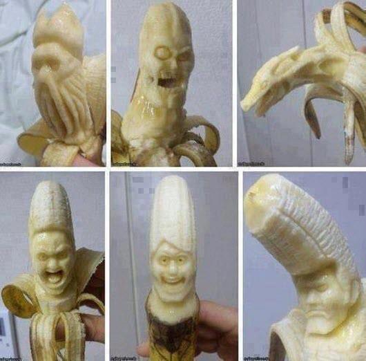 banana, art, carving, wtf, lol