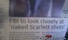 fbi, scarlett, naked, news paper