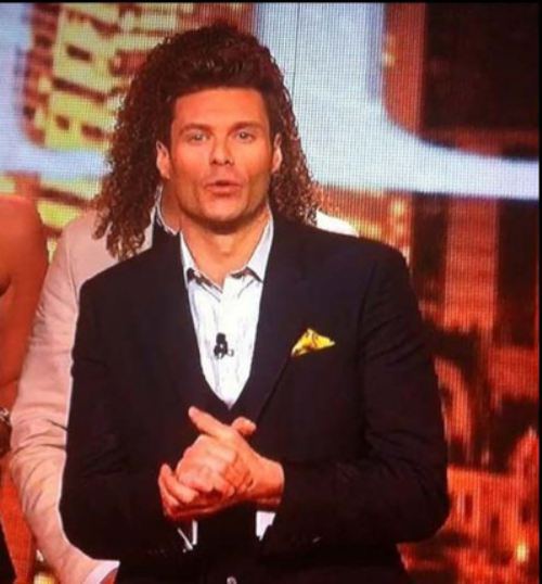 perspective, hair, ryan seacrest