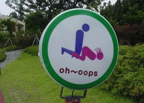 sign, wtf, oh oops